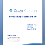 Productivity Scorecard